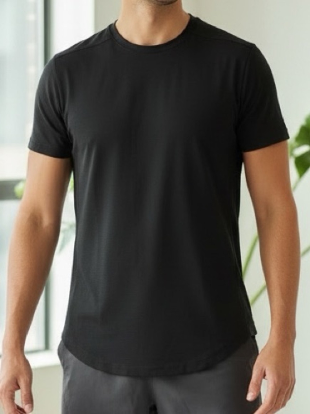 LULULEMON Black Metal Vent Tech Short Sleeved Performance T Shirt
